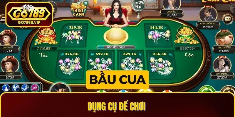 Dụng cụ để tạo nên một ván chơi Bầu Cua Dụng cụ để tạo nên một ván chơi Bầu Cua