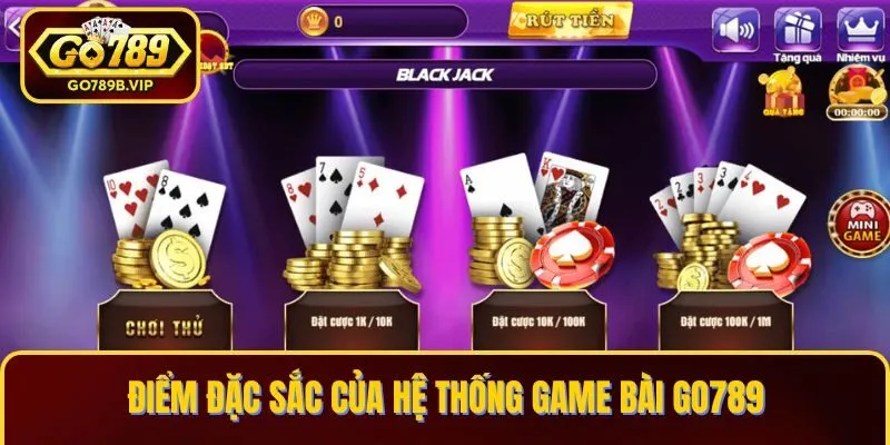 Điểm đặc sắc của hệ thống game bài